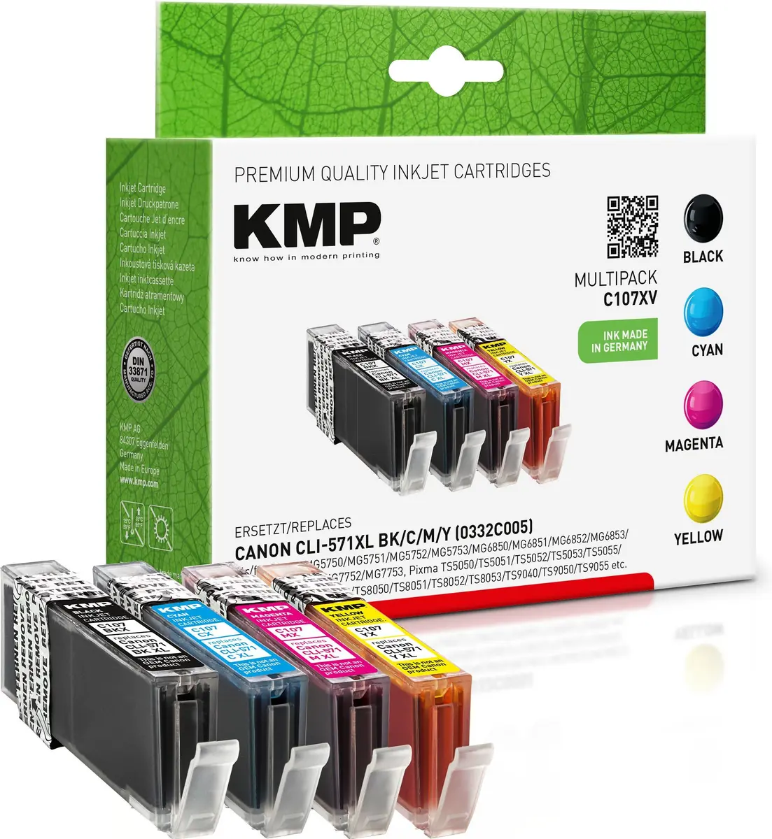 KMP C107XV Ink Cartridge Multi Pack Photo 2