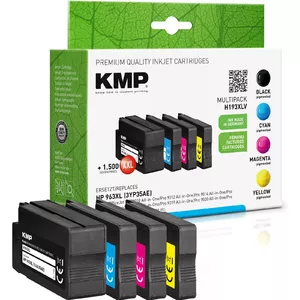 KMP MULTIPACK H 193XLV tintes kārtridžs 4 pcs Saderība Melns, Tirkīzzils, Fuksīns, Dzeltens