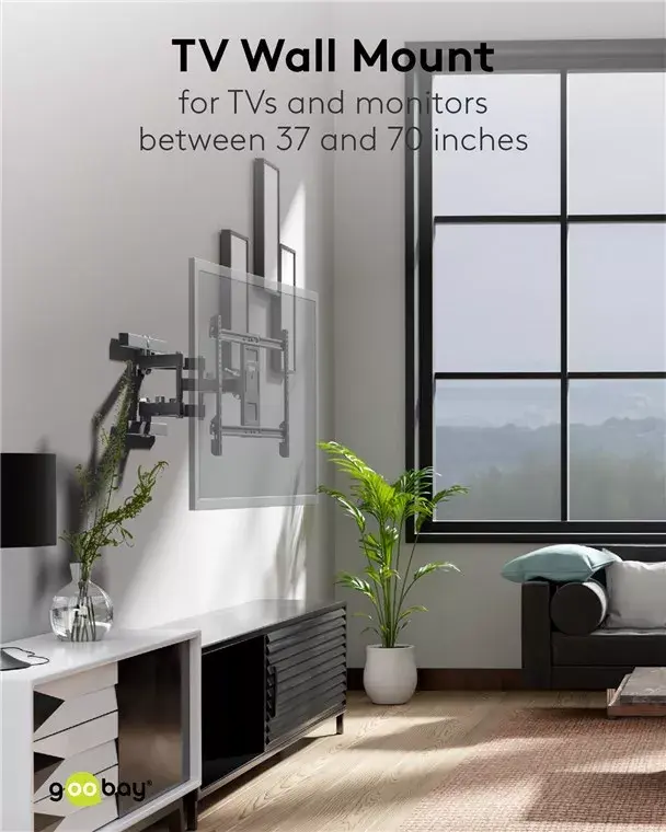 Goobay TV sienas stiprinājums Pro FULLMOTION (L) Photo 18