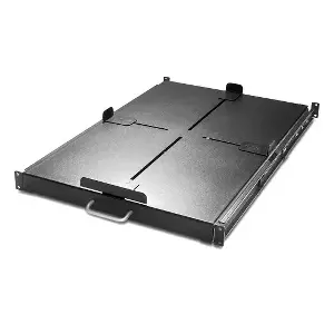 Rack shelf APC AR8128BLK, metal, black, 445 mm width, 711 mm depth, 44 mm height