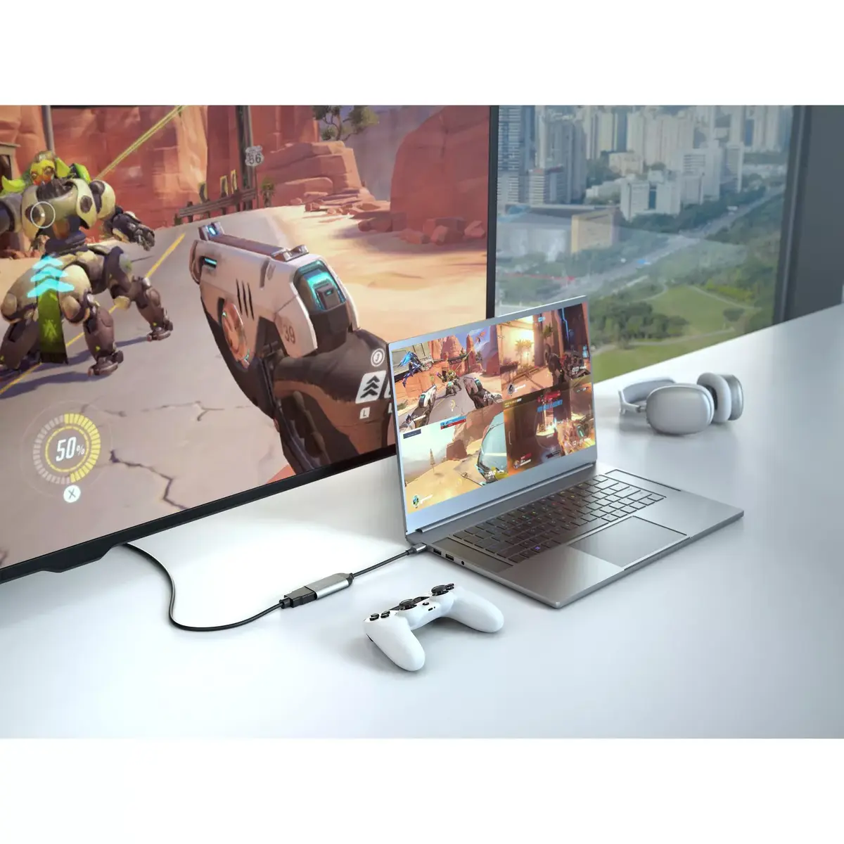 HYPER HD-H8K USB Type-C uz HDMI adapteris Photo 4