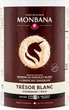 Baltais šokolāde MONBANA Tresor, 500 g