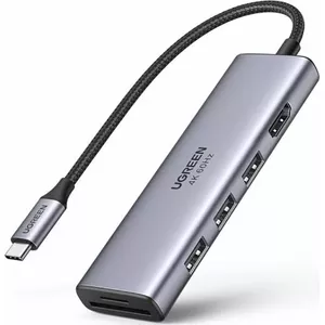 Ugreen 5-in-1 USB-C replikācijas stacija/replikators (UGR1078GRY)