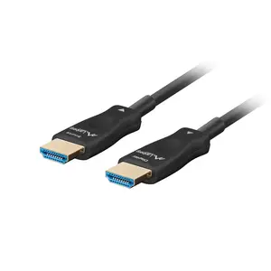 HDMI-кабель LANBERG CA-HDMI-30FB-0400-BK 40 м HDMI Type A вилка 2.1 48 Гбит/с черный