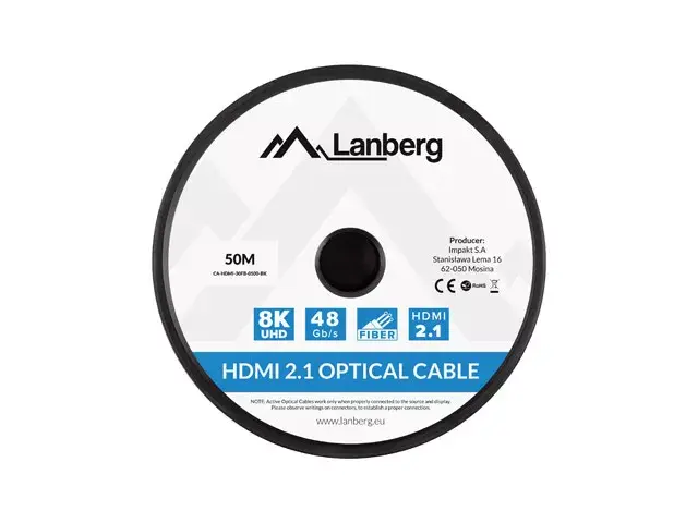 HDMI kabelis Lanberg CA-HDMI-30FB-0500-BK Photo 4