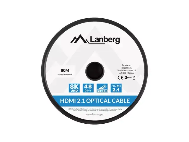 HDMI Cable Lanberg CA-HDMI-30FB-0800-BK Photo 4