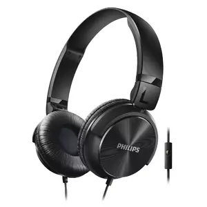 Austiņas Philips SHL3065BK/00 vadu pār auss ar mikrofona, 8–24000 Hz, kabelis 1,2 m, melnas