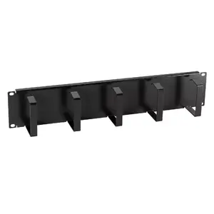 Cable holder EFB Elektronik 699998NTS for rack, black, 482.6 mm width, 89 mm height, 0.6 m length