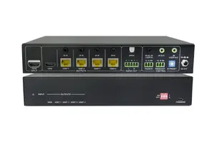 Видеоразветвитель Vivolink VLHDBSP1X4V2 HDMI 1x4 с HDBT 2.0 4K Черный Металлический корпус