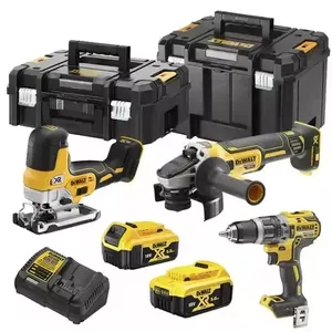 DeWalt DCK329P2T-QW Cordless Hammer Drill and Angle Grinder Kit