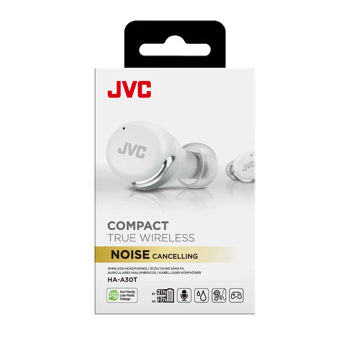 Austiņas JVC Active Noise Cancelling TWS White Photo 9