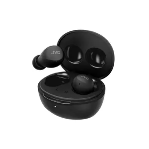 Austiņas JVC Gumy Mini TWS HA-A6T-B-U — in-ear True Wireless, Bluetooth 5.1, 7,5 h (23 h ar kastīti), IPX4, 6 mm, skārienvadība, melnas