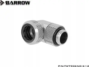 Barrow адаптер Multi-Link TWT90KND-K12 — 90° G1/4 внутр. резьба на 12 мм жёсткую трубку, серебристый