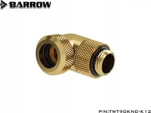 Barrow Multi-Link Adapter TWT90KND-K12 90° G1/4 male to 12mm hardtube rotatable, gold