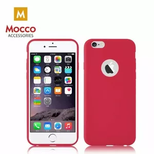 Silikona maciņš Mocco Samsung G920 Galaxy S6 ultra plāns Soft Matte 0.3 mm sarkans