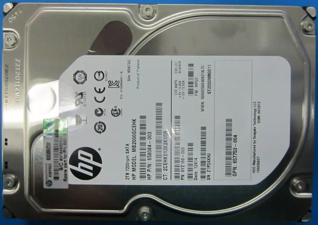 Cietais disks HPE 2TB 3.5&quot