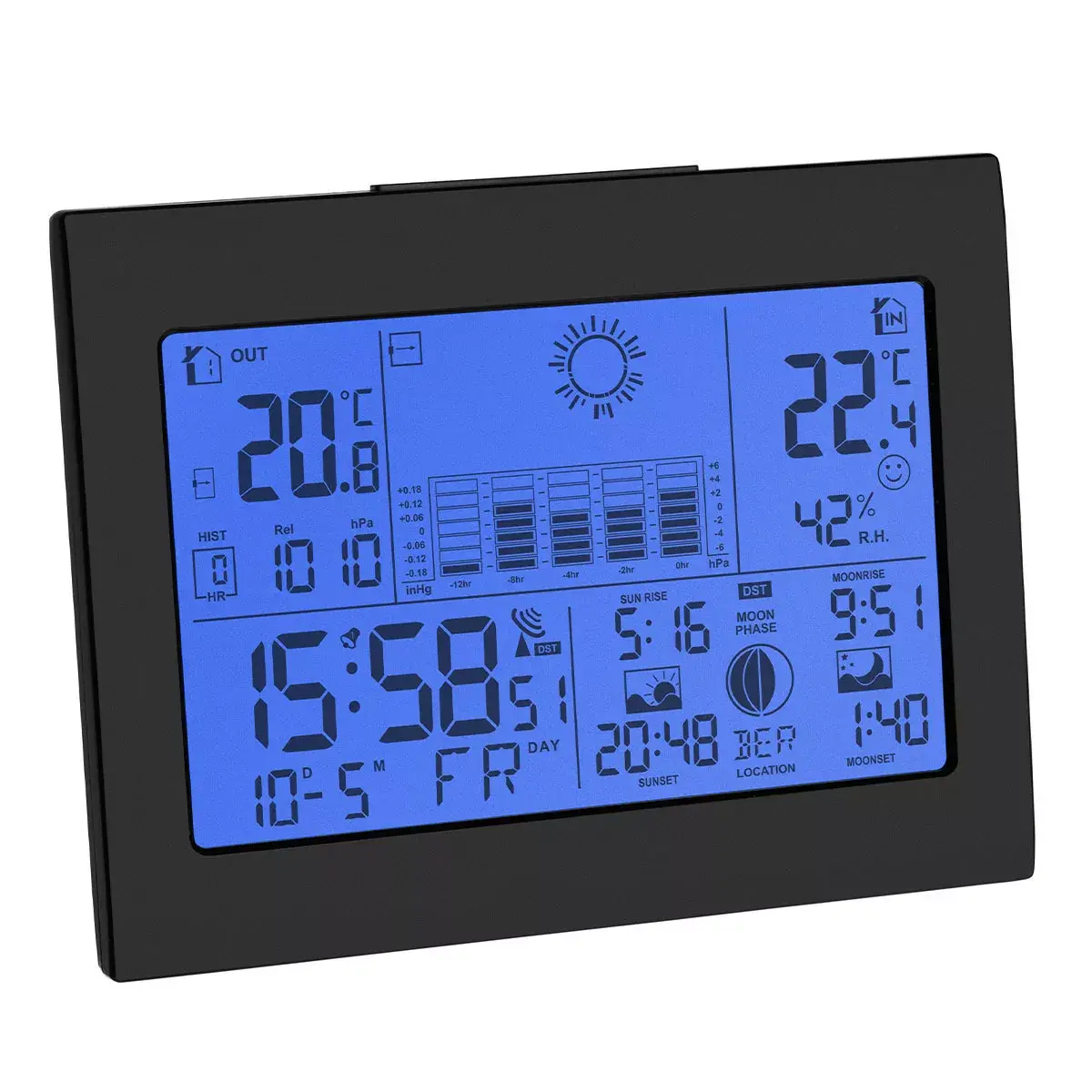TFA Horizon Black thermometer-hygrometer Photo 2