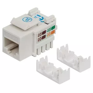 Intellinet Keystone Jack, Cat5e, UTP, Punch-down, White