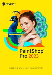 Corel PaintShop Pro 2023 Grafiskais redaktors Licence Multilingvāla Windows atbalsts