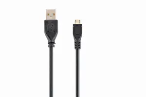 Кабель Gembird CCP-MUSB2-AMBM-10 USB 2.0 3 м Micro-USB B - USB A штекер-штекер позолоченные контакты черный
