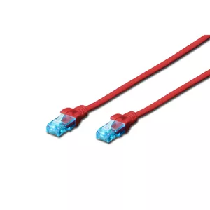 Network Cable Digitus CAT 5e U/UTP RJ-45 5m Red