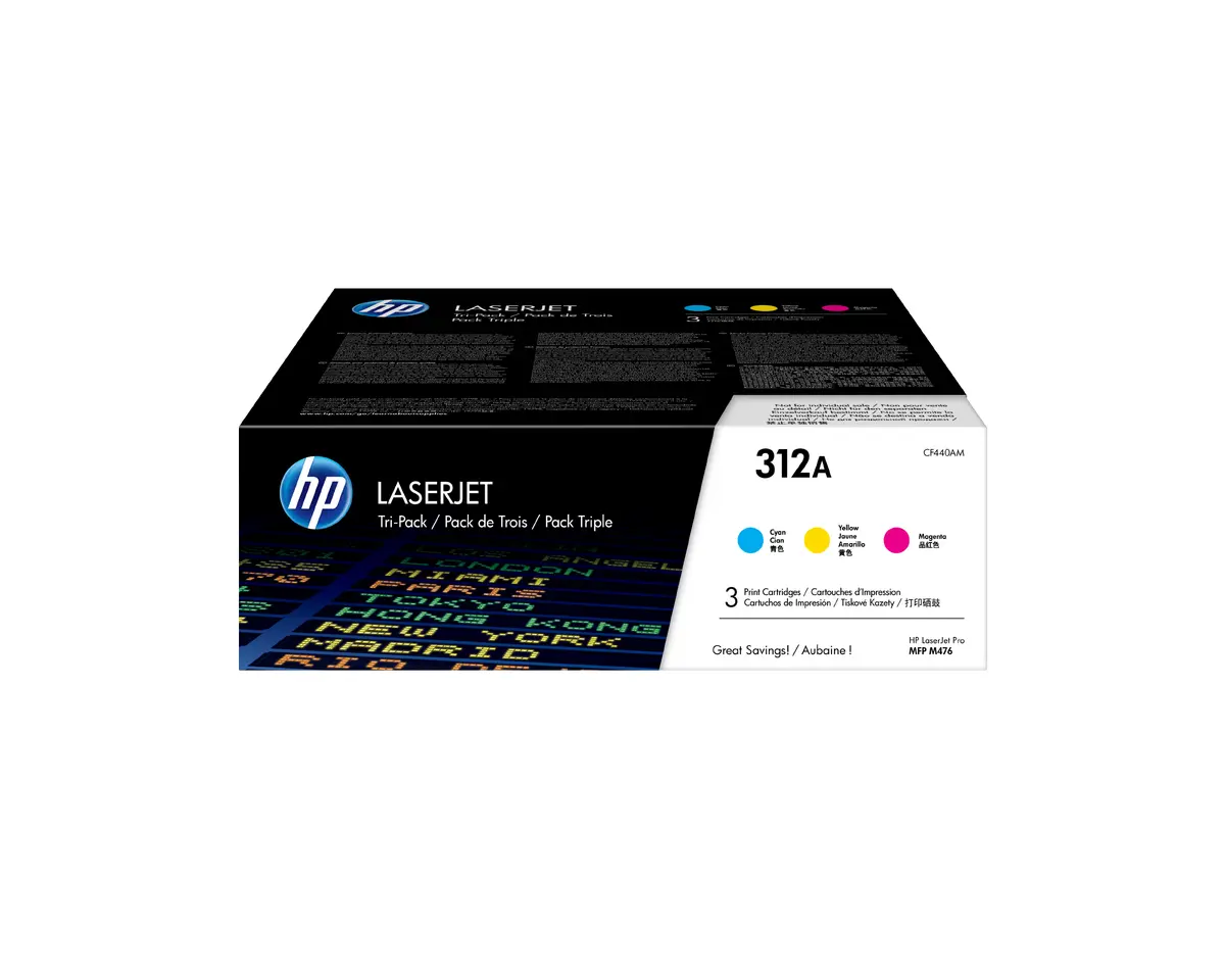 HP 312A Cyan Tri-Pack LaserJet Toner