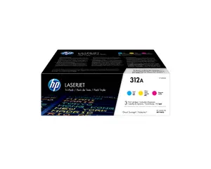 HP 312A Cyan Tri-Pack LaserJet Тонер-картридж CF440AM Оригинальный Стандартный ресурс Лазерная печать 2700 страниц 3 шт.