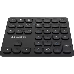 Numeric Keypad Sandberg Wireless Numeric Keypad Pro Membrane 36 Keys