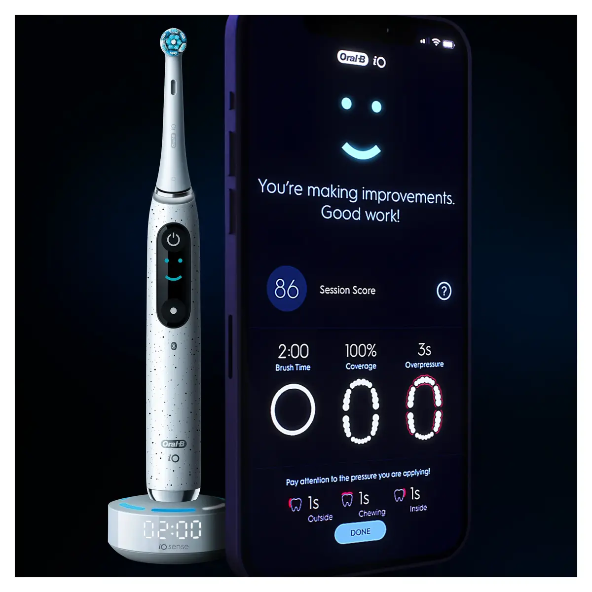 Oral-B iO Series 10 Electric Toothbrush - White Photo 9
