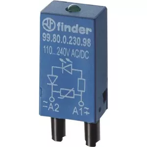 Светодиодный индикаторный модуль Finder 99.80.0.230.98 110-240В AC/DC зеленый