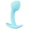 Анальная пробка Cuties Silicone Blue — мини силиконовая пробка Photo 4