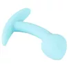 Анальная пробка Cuties Silicone Blue — мини силиконовая пробка Photo 6