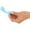 Анальная пробка Cuties Silicone Blue — мини силиконовая пробка Photo 7