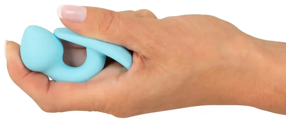 Анальная пробка Cuties Silicone Blue — мини силиконовая пробка Photo 8