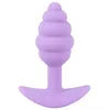 Анальная пробка Cuties Silicone Purple — мини 7,5 см Photo 2