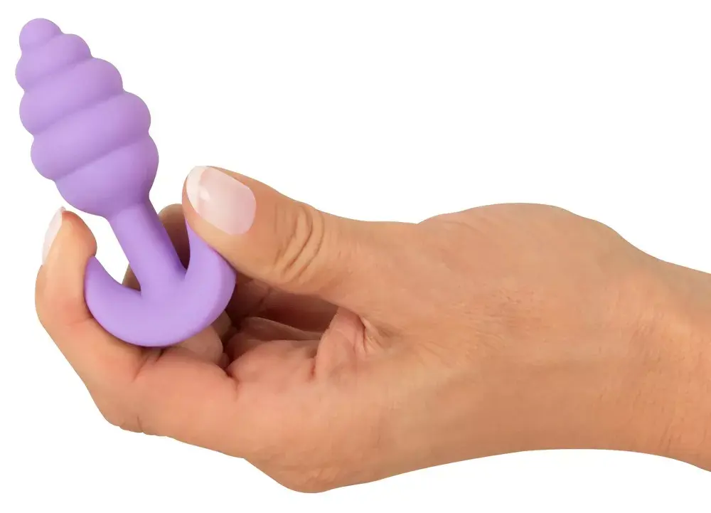 Анальная пробка Cuties Silicone Purple — мини 7,5 см Photo 6