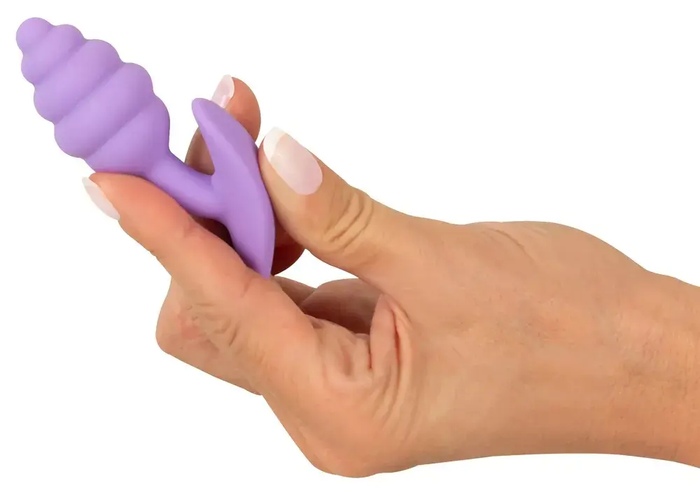 Анальная пробка Cuties Silicone Purple — мини 7,5 см Photo 7