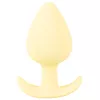 Анальная пробка Cuties Silicone Yellow — мини 6,5 см Photo 2