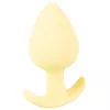 Анальная пробка Cuties Silicone Yellow — мини 6,5 см Photo 3