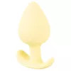 Анальная пробка Cuties Silicone Yellow — мини 6,5 см Photo 4