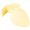 Анальная пробка Cuties Silicone Yellow — мини 6,5 см Photo 6