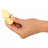 Анальная пробка Cuties Silicone Yellow — мини 6,5 см Photo 7
