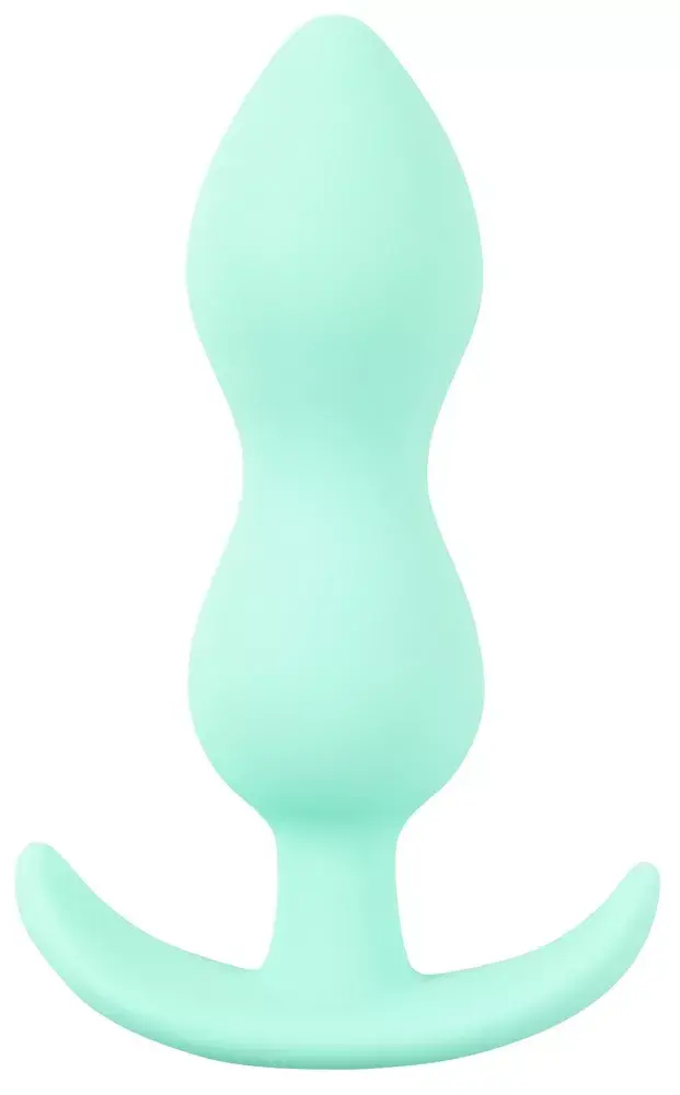 Анальная пробка Cuties Silicone Green — мини 8.2 см Photo 2