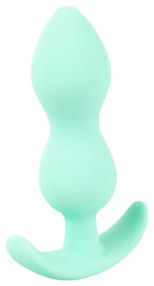 Анальная пробка Cuties Silicone Green — мини 8.2 см Photo 3