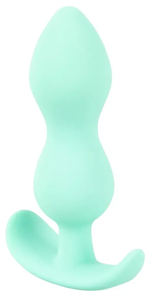 Анальная пробка Cuties Silicone Green — мини 8.2 см Photo 4