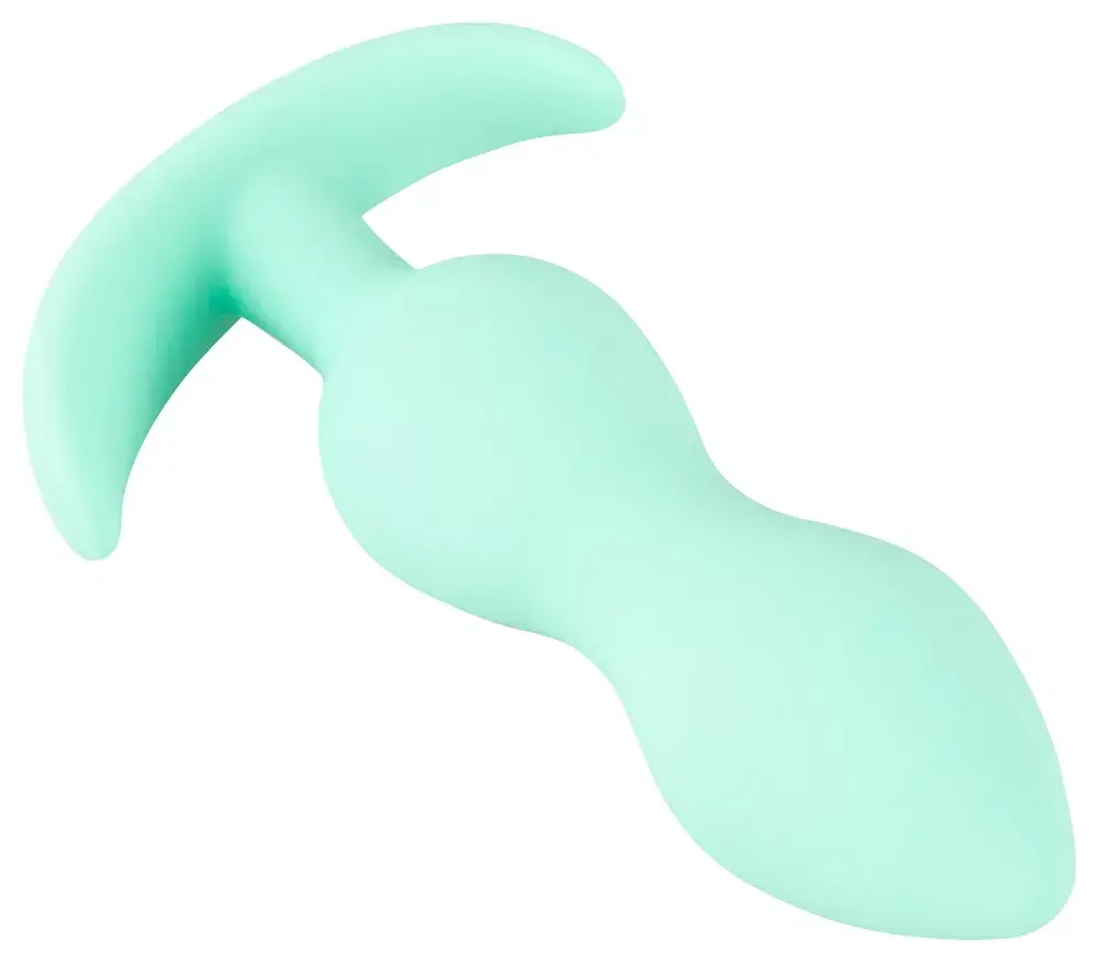 Анальная пробка Cuties Silicone Green — мини 8.2 см Photo 6