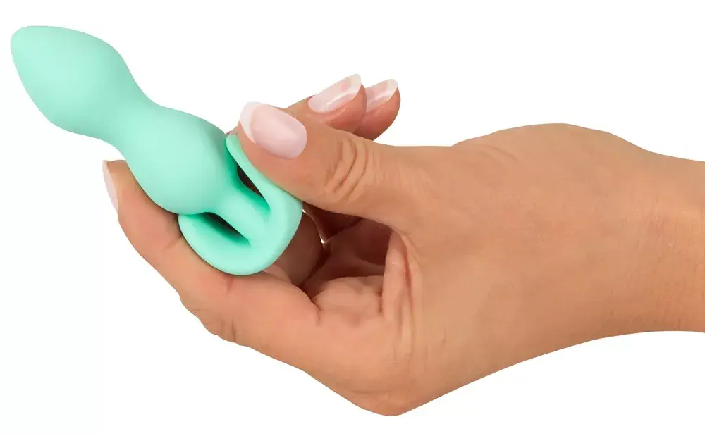 Анальная пробка Cuties Silicone Green — мини 8.2 см Photo 7
