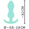 Анальная пробка Cuties Silicone Green — мини 8.2 см Photo 8