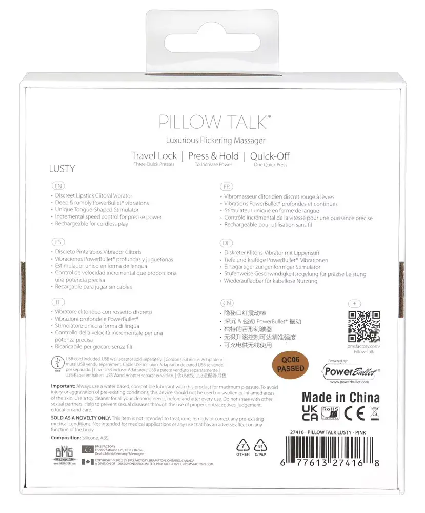 Мини-вибратор Pillow Talk Lusty Pink Photo 10