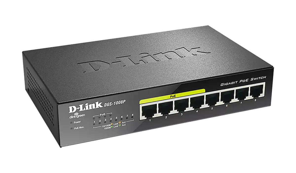 Unmanaged Switch D-Link DGS-1008P Photo 2